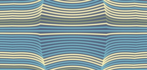 blue yellow horizontal lines abstract vector background