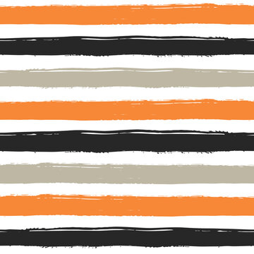 Vector Hand drawn striped background. Orange, grey, and black brush strokes. grunge stripes, modern paintbrush line for wrapping, wallpaper, textile
