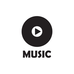 music icon logo vector design template