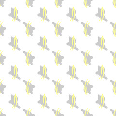 Seamless pattern with abstract colorful elements. Decorative background in modern minimalists style. Vector illustration. 