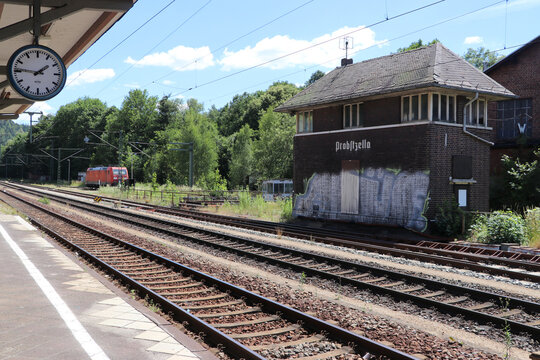 probstzella, thuringia, saalfeld, rudolstadt, railway station, journey, train