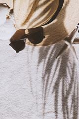 Sommer-Lifestyle-Hintergrund. Summer lifestyle background.