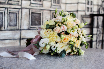 bouquet on a table