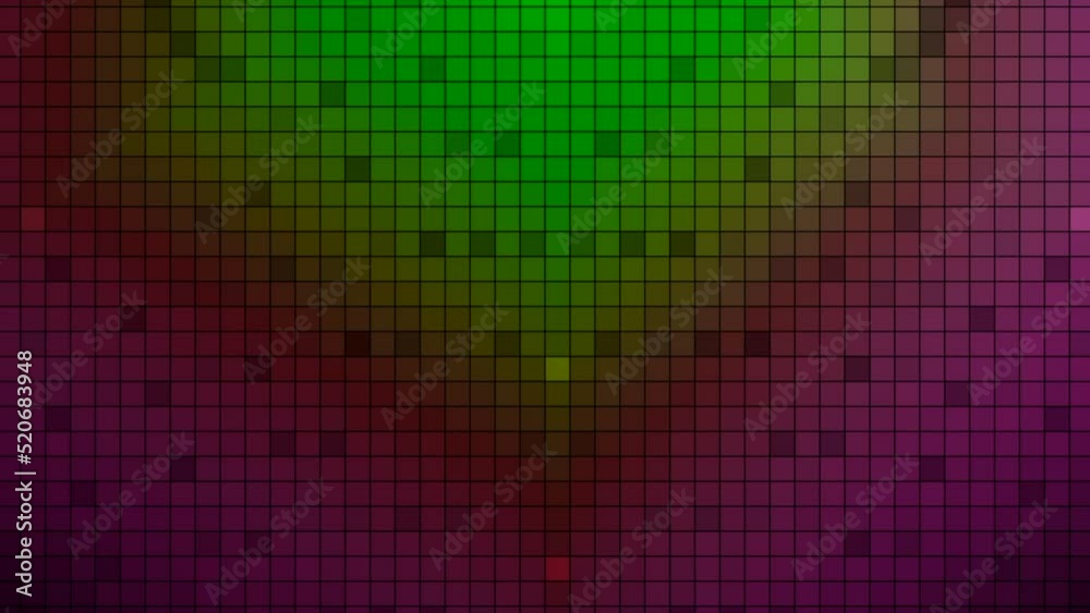 Aufkleber pixel animation pattern with distortions. motion. electronic image made of squares or pixels with di