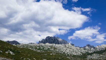 Mountain peak of Sveti Rok in Croatia