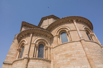 Fototapeta na wymiar Church of St Martin in Fromista, Palencia. Romanesque style. Way of St James. Santiago 