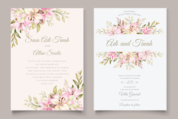 watercolor floral background and frame design