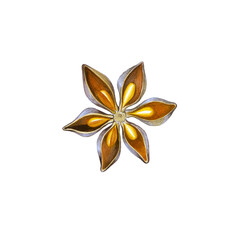 Watercolor illustration of the star anise