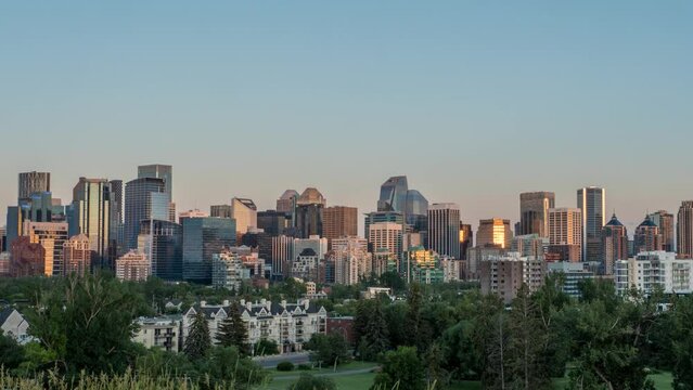 Holy Grail Hyperlapse of Calgary, Alberta's skyline in the summer
