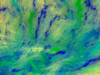 blue and green abstract fractal background 3d rendering illustration