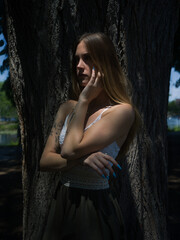 Portrait of a young woman