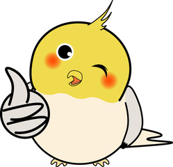 グッドな可愛いオカメインコ