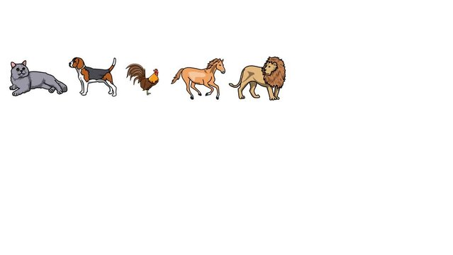 animals background Sketch and 2d animated, all animals, cat, dog, horse, lion, tiger, fox, camel, cow, giraffe, zebra, barasingha, panda, wolf, elephant, pig, monkey, rabbit, sheep, dragon, shark etc