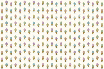 Ice cream cones pattern