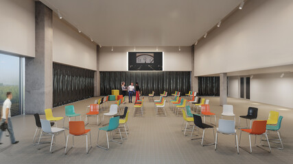 interior of a conference