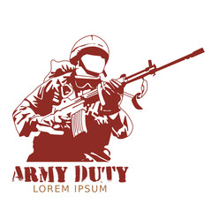 The duty of the army to fight against the enemy