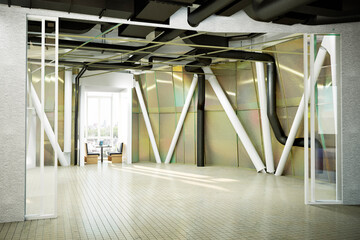 interior of a modern building