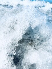 綺麗な日本海の波のアップ　京丹後市小天橋