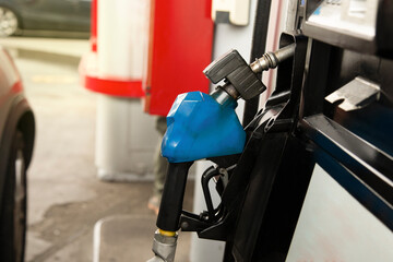 Horizontal intake of gasoline and diesel fuel dispensers, pumps. Gasoline and diesel station