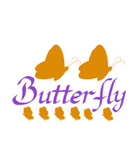 Simple Butterfly SVG, Split Monogram SVG, Butterfly Vector, Butterfly Monogram Svg, Butterfly Name Svg
