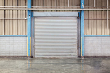 Warehouse rolling metal door - shuttle door.
