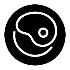 steak glyph icon