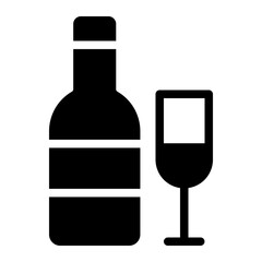 wine glyph icon
