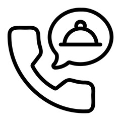 order food line icon