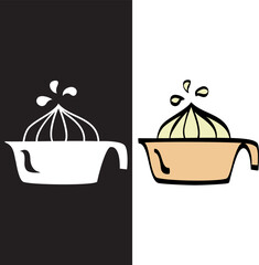 citrus juicer kitchen utensil icon