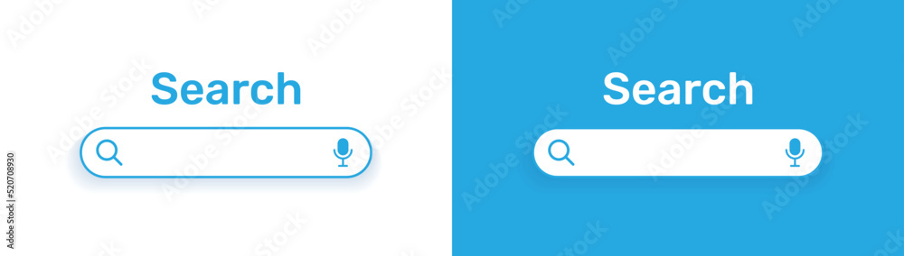 Poster Modern search bar interface web element for UI template in graphic design vector illustration.