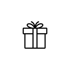 Present line icon vector design