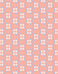 Light pastel delicate summer field flowers fabric seamless background