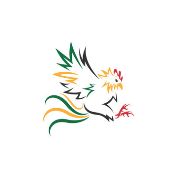 Chicken logo icon design