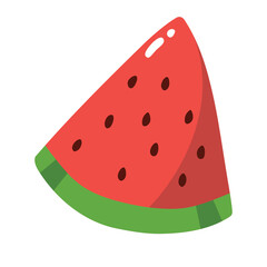 Watermelon Fruit 2D Illustration