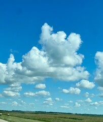field and blue sky
