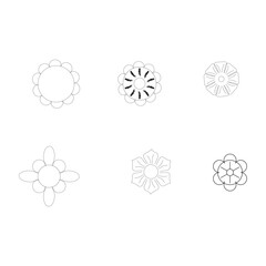 flower icon vector design web