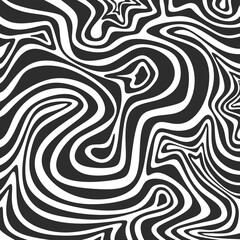 Abstract background with hypnotic wavy lines pattern