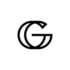 modern monogram letter G logo design