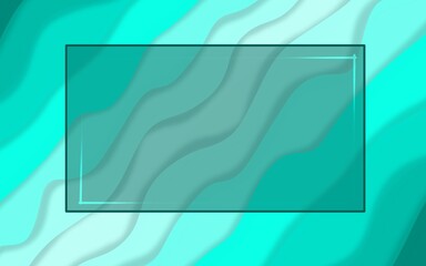 abstract green wave powerpoint background. suitable for wallpaper