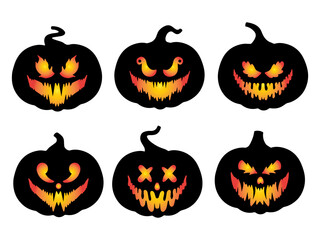 Halloween Scary Face Pumpkin	