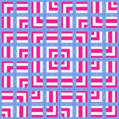 The Two Tone Square Paradox in Fabric Seamless Pattern