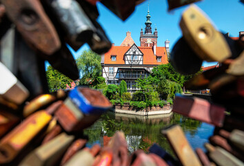 Old miller's house and watermill in Gdansk