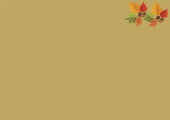 Fototapeta premium Autumn composition. Pattern made of dried leaves. Flat lay, top view