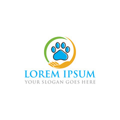 pets care logo , veterinary logo vector