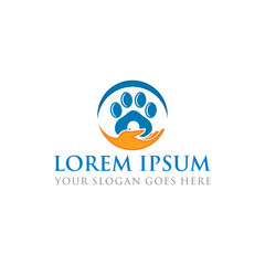 pets care logo , veterinary logo vector