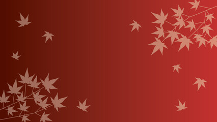 紅葉が舞っているイラスト　背景