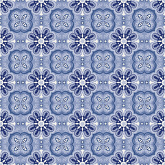 Seamless Background Retro Garden Nature Aboriginal Floral Damask Traditional Pattern Art