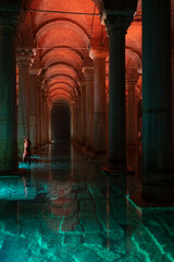 Renovated Basilica Cistern, Sultanahmet District Fatih, Istanbul Turkey