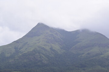 Clouds over the mountains of Wayanad