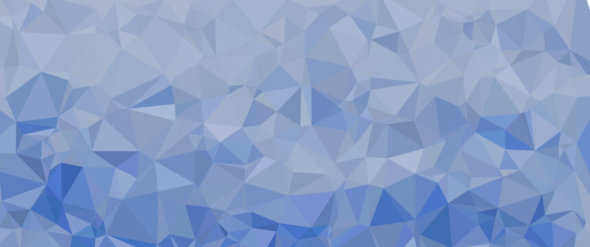 Abstract blue ice low poly background suitable for background, backdrop, banner, card design, brochure.